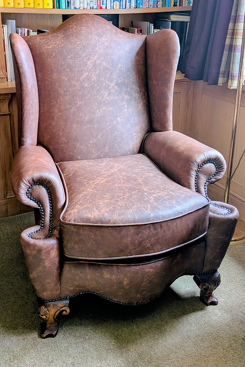 Vintage leather armchair